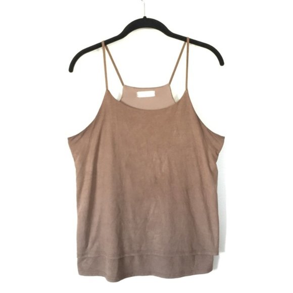 NWOT Stella Luce Brown Tank Top Women’s S - Picture 1 of 5